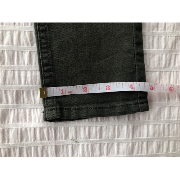 Army Green High Waisted Skinny Jeans - Picture 11 of 11